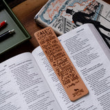 Scripture Type Leather Bookmarks
