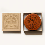 "Psalms" Leather Coaster Set