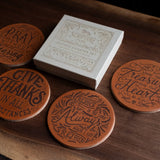 Leather Coaster Set