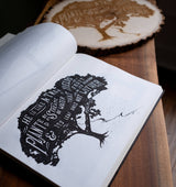 Psalm 1:3 Does Not Wither wood laser-engraved stump