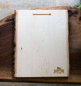 Scripture Type wood wall art live-edge slab