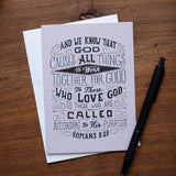 All Things For Good Greeting Card