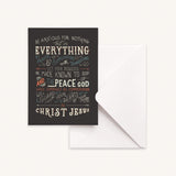 Be Anxious For Nothing Greeting Card