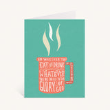 Eat Or Drink Greeting Card
