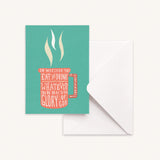 Eat Or Drink Greeting Card