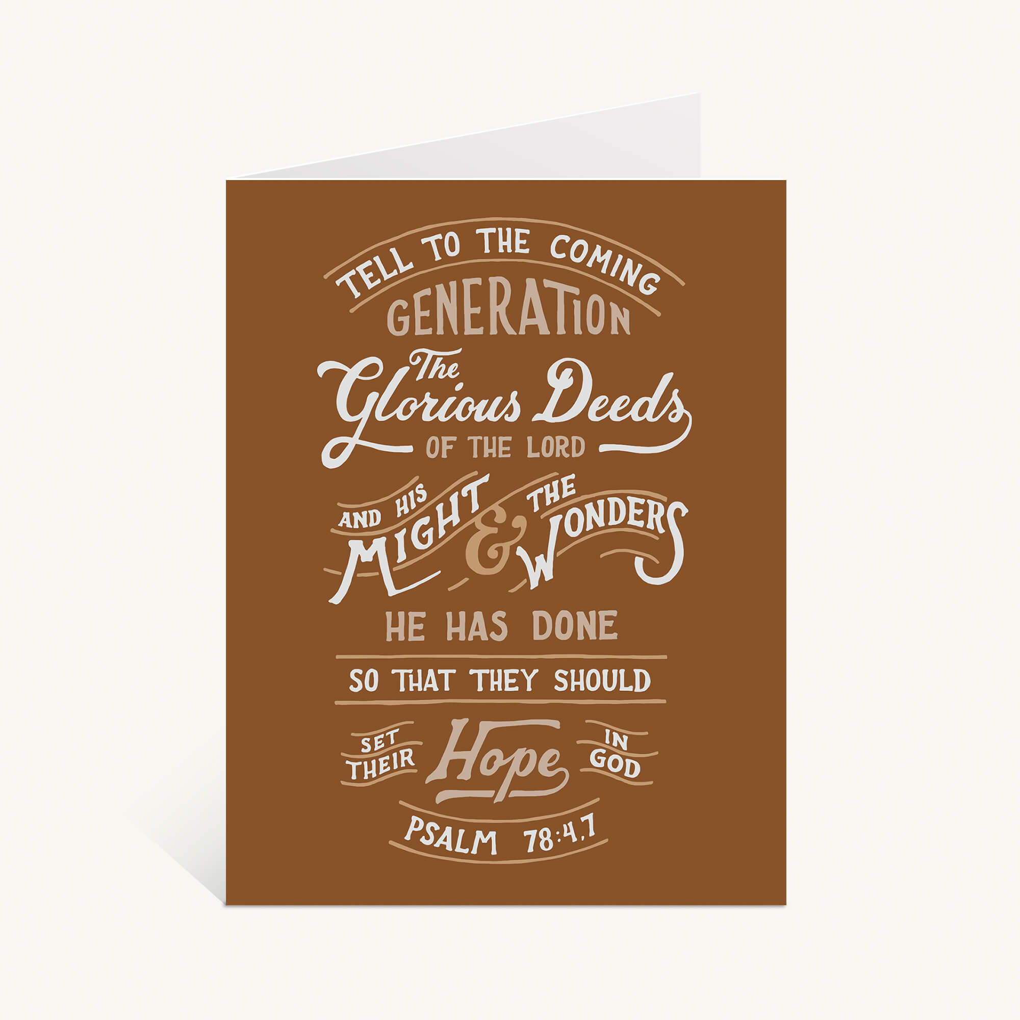Glorious Deeds Greeting Card