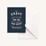 My Grace Is Sufficient Greeting Card
