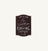 Knowing Christ Jesus Sticker