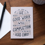 Began A Good Work Greeting Card