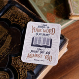 Stored Up Your Word Sticker