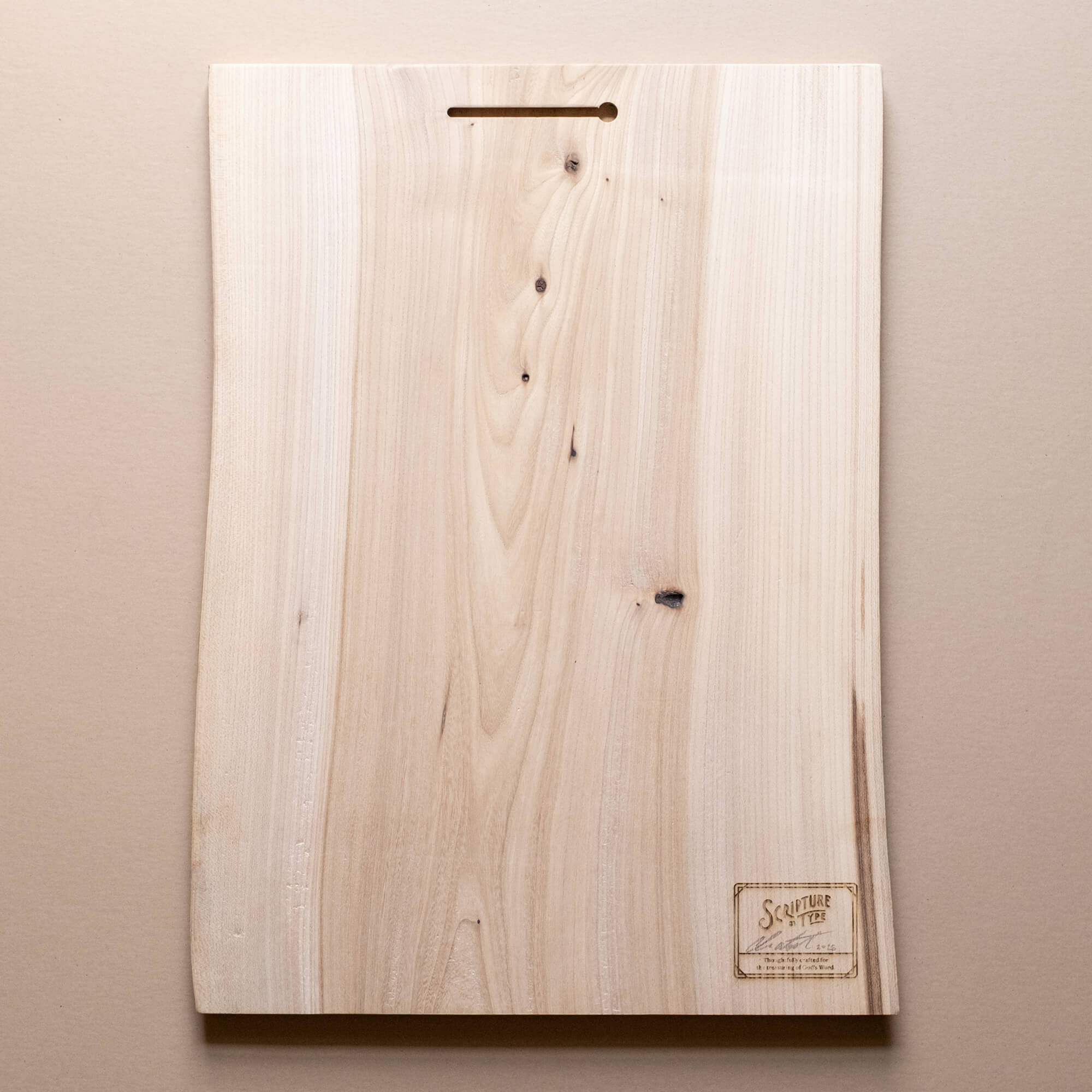 1 Thessalonians 4:11 Work With Your Hands hand-drawn laser-engraved wood wall art by Scripture Type