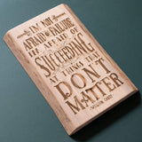 Things That Don't Matter