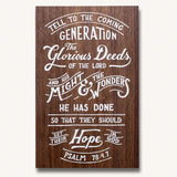 Glorious Deeds (Hand Painted)