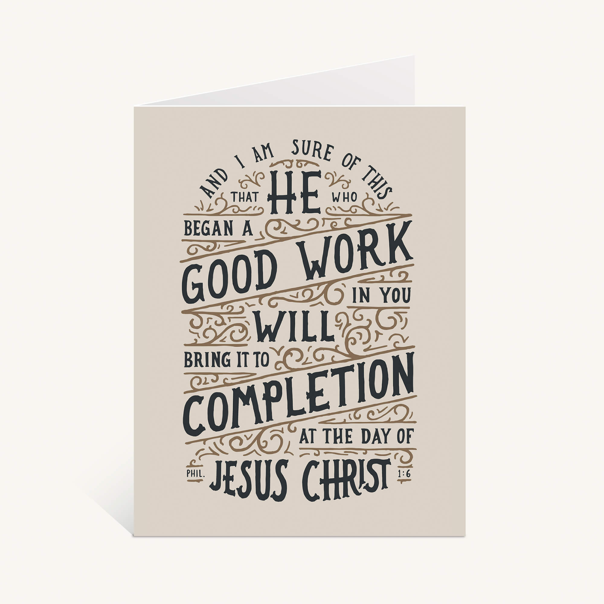 Began A Good Work Greeting Card