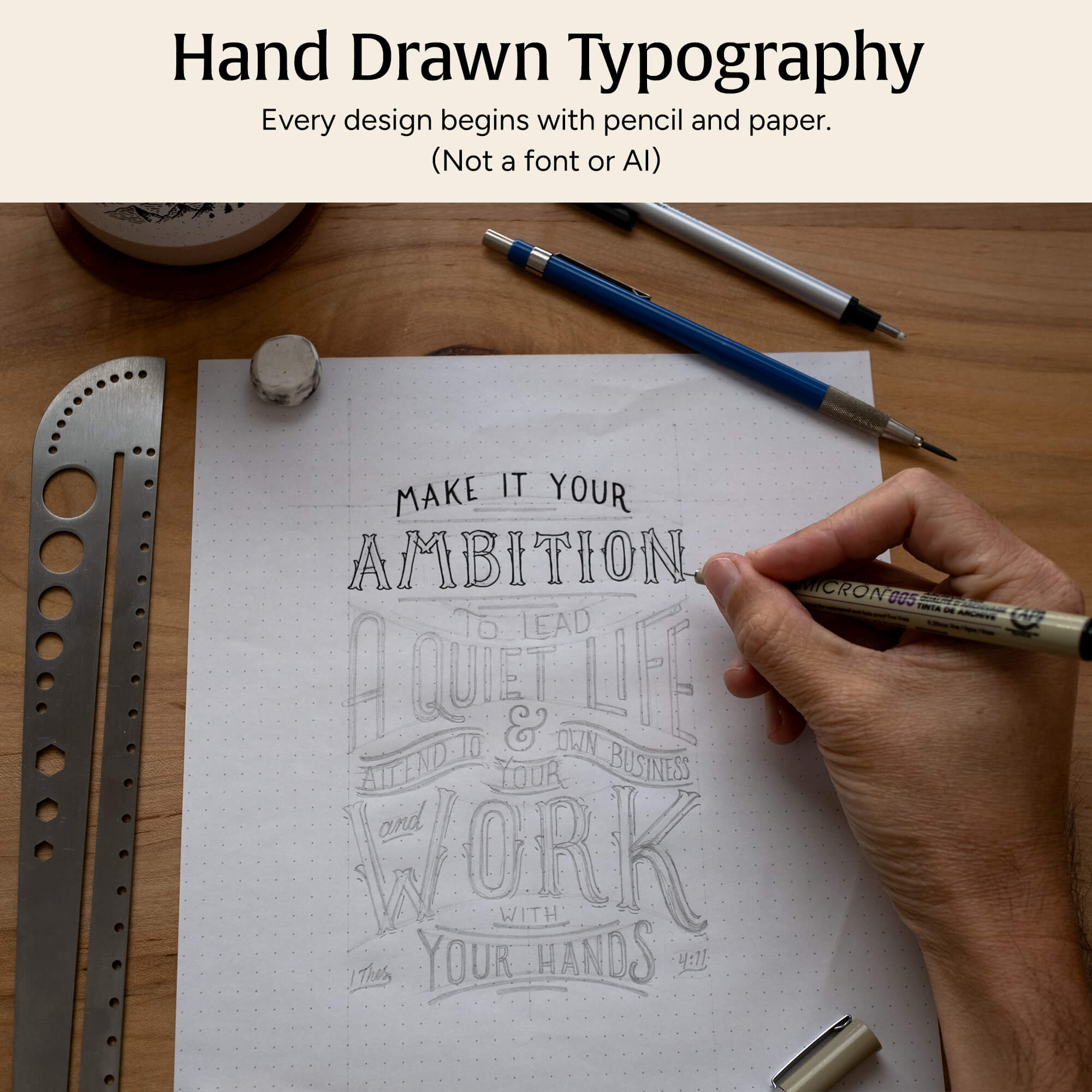 Work With Your Hands Greeting Card