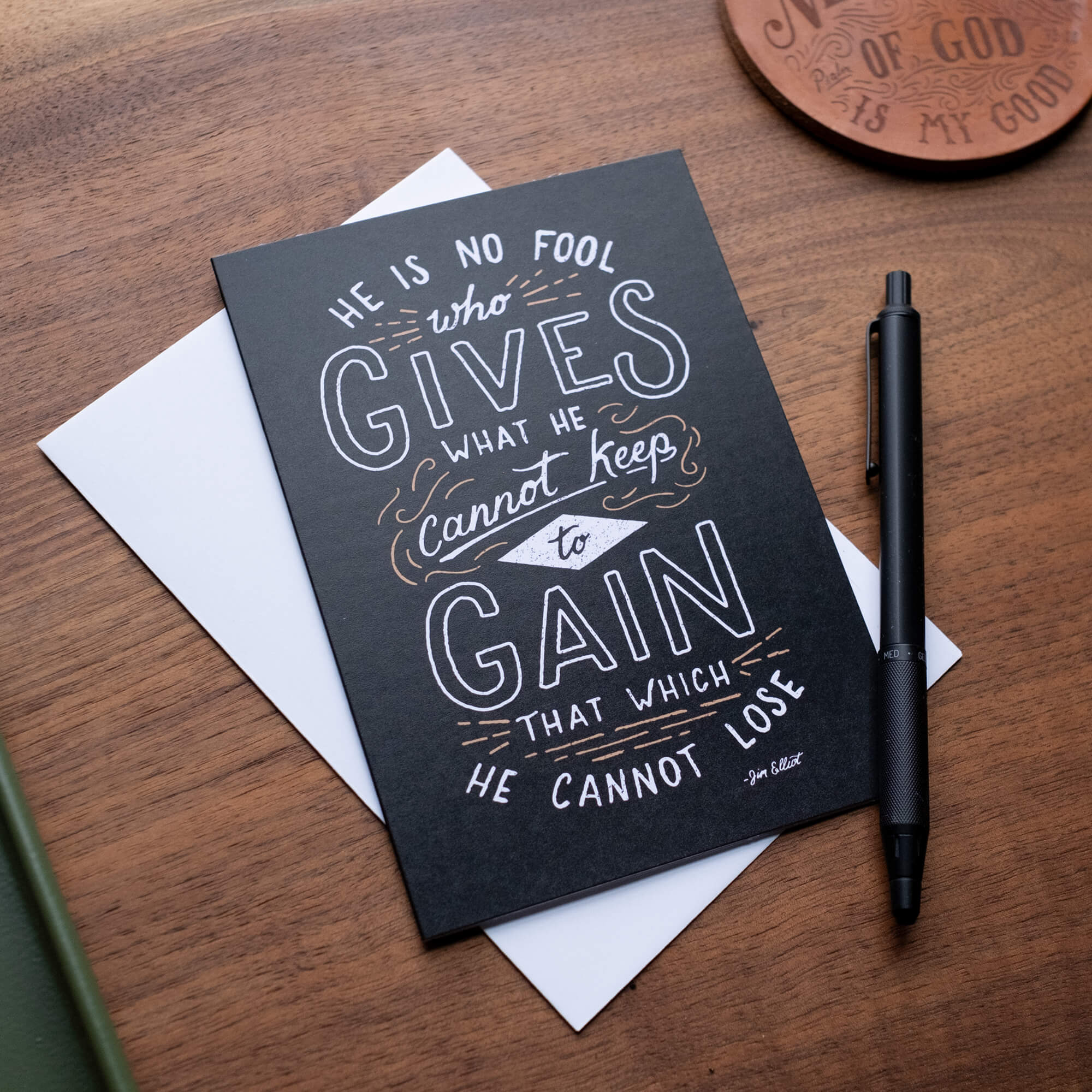 He Is No Fool Greeting Card