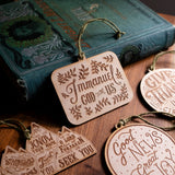 Immanuel - Wood Christmas Ornament