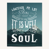 It Is Well With My Soul hand drawn art print #color_photo