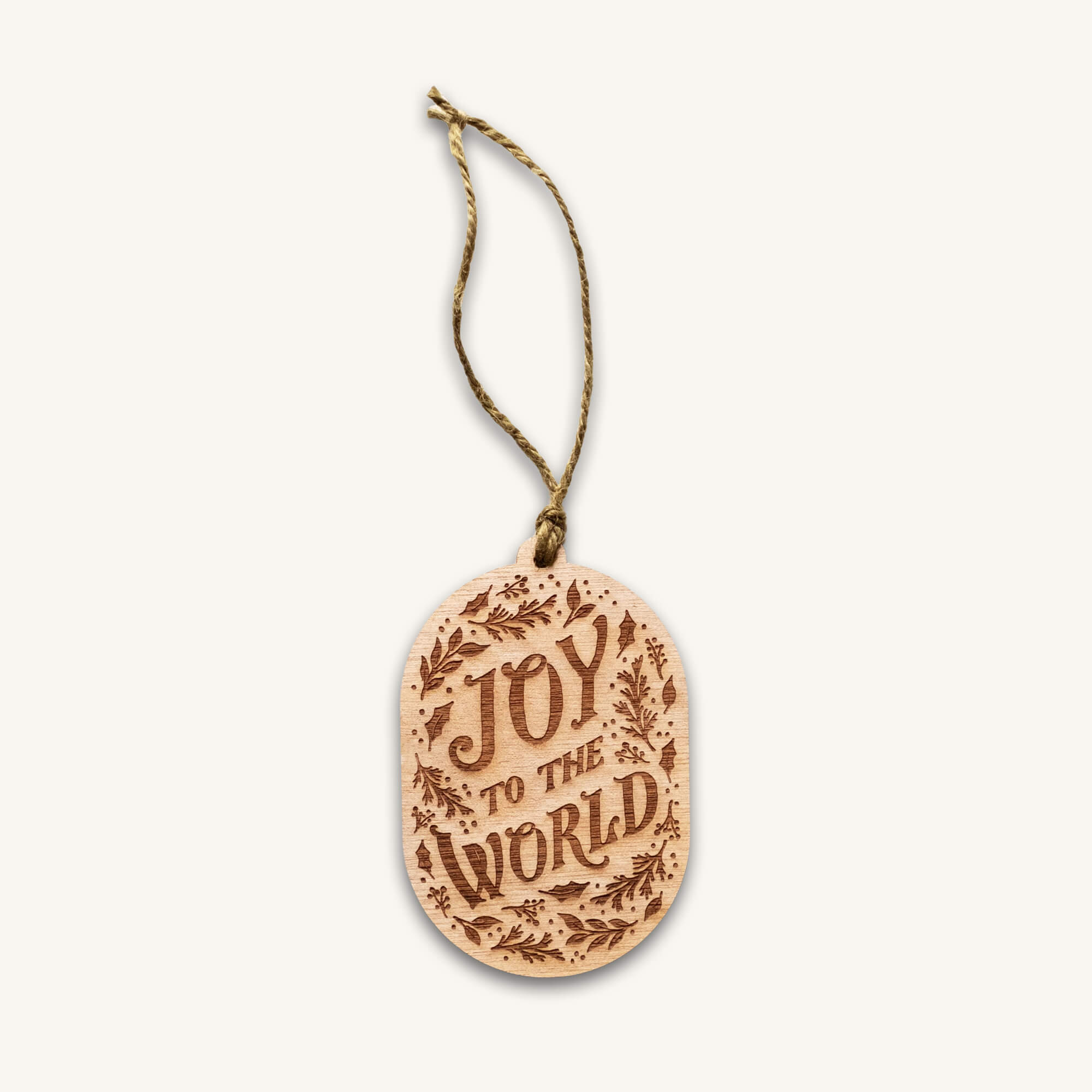 Joy To The World Wood Ornament