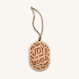 Joy To The World Wood Ornament