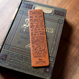  Ephesians 5:15-17 The Will of the Lord leather bookmark by Scripture Type #leather_chestnut