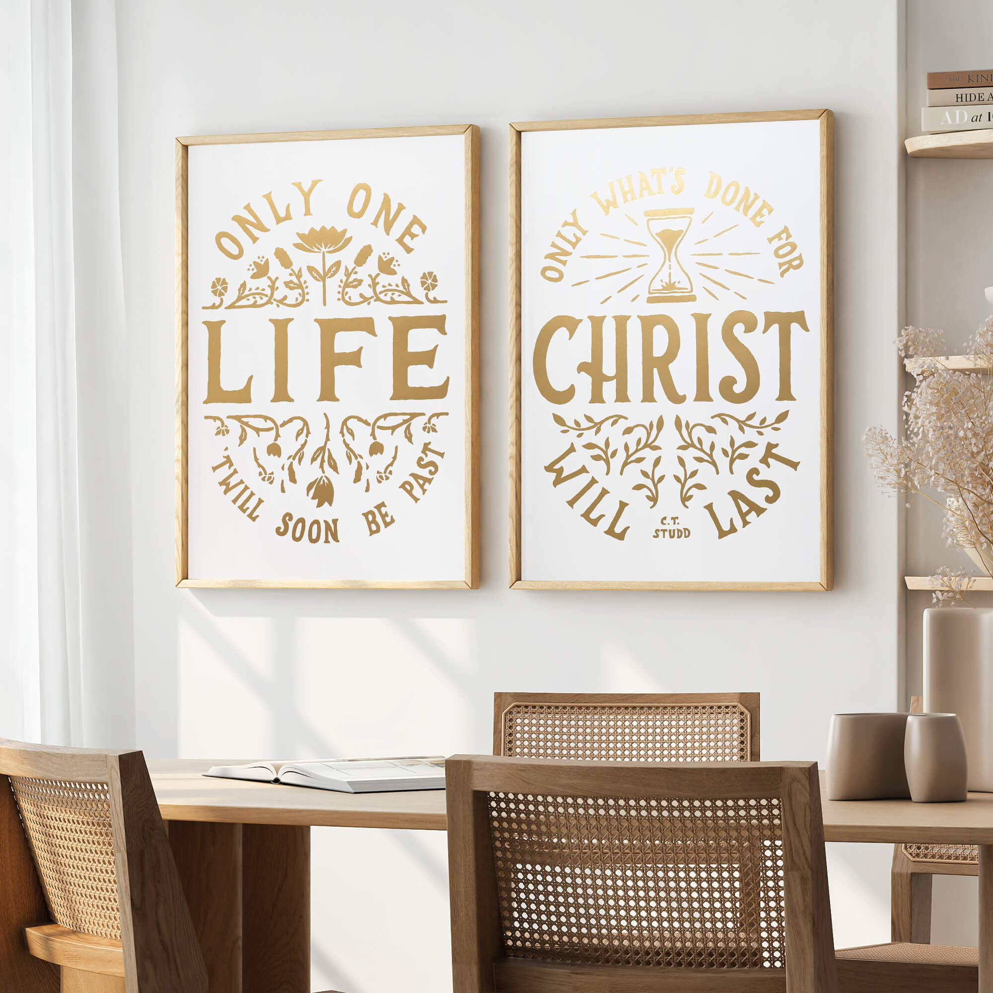 Only One Life C.T. Studd foil poster by Scripture Type #color_white