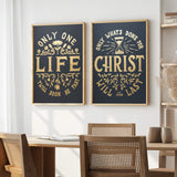 Only One Life C.T. Studd foil poster by Scripture Type #color_black