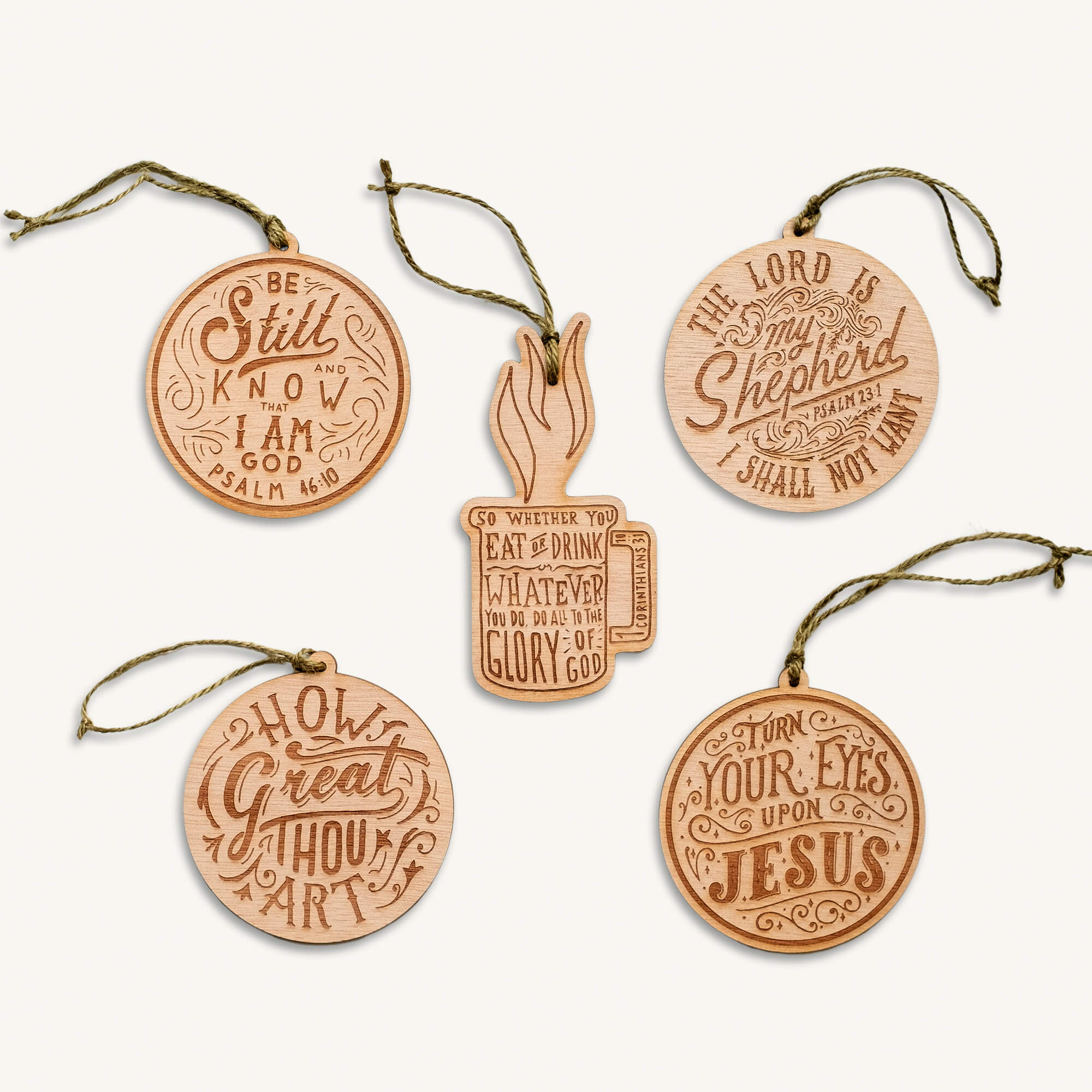 Wood Christmas Ornaments