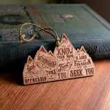Psalm 9 Wood Christmas Ornament