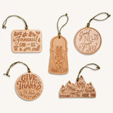 Wood Christmas Ornaments