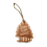 Glory To God In The Highest Wood Ornament