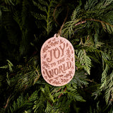 Joy To The World Wood Ornament