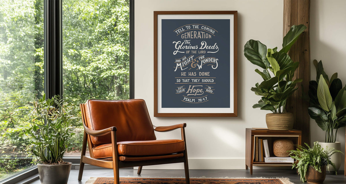 Scripture Wall Art - Christian Wall Decor – Scripture Type
