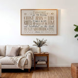 Rooted and built up in Him Colossians 2:-7 hand-drawn Scripture framed wall art by Scripture Type #color_stone