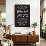 Psalm 78:4,7 Glorious Deeds hand-drawn verse framed art print by Scripture Type #color_charcoal