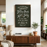 Psalm 78:4,7 Glorious Deeds hand-drawn verse framed art print by Scripture Type #color_forest