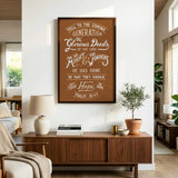 Psalm 78:4,7 Glorious Deeds hand-drawn verse framed art print by Scripture Type #color_terracotta