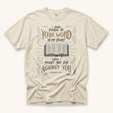Scripture Type Psalm 119:11 Stored Up Your Word Tee