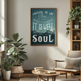 It Is Well With My Soul hand drawn art print #color_photo