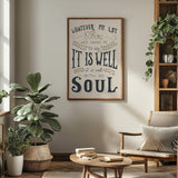 It Is Well With My Soul hand drawn art print #color_stone