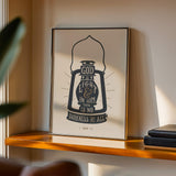 1 John 1:5 Light hand drawn Scripture art print by Scripture Type #color_stone