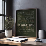 Colossians 3:16-17 Dwell In You Richly Scripture Type art print #color_forest