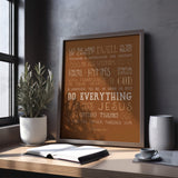 Dwell In You Richly Colossians 3:16-17 Scripture Type art print #color_terracotta