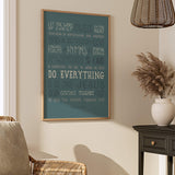 Dwell In You Richly Colossians 3:16-17 Scripture Type art print #color_marine