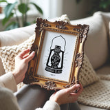 1 John 1:5 Light hand drawn Scripture art print by Scripture Type #color_black & white