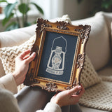 1 John 1:5 Light hand drawn Scripture art print by Scripture Type #color_navy