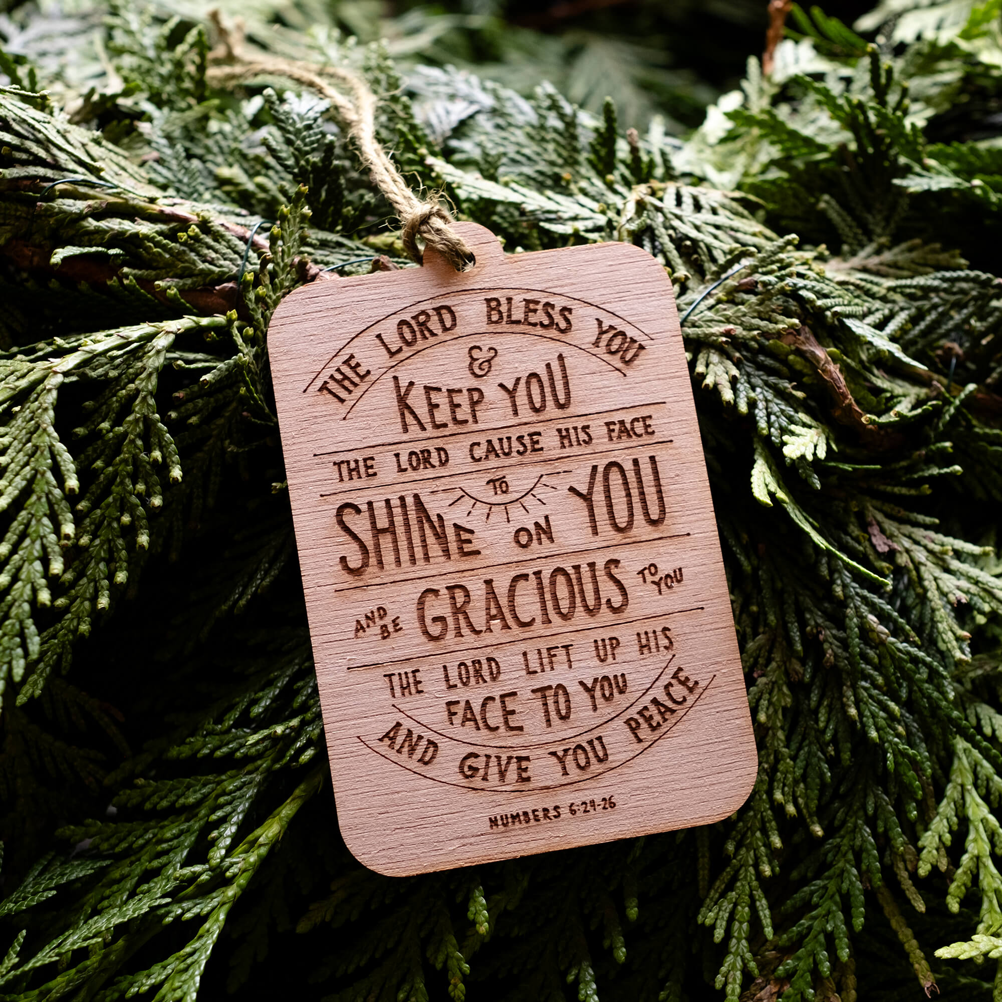 The Lord Bless You Wood Ornament