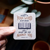 Stored Up Your Word Sticker