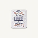 Stored Up Your Word Sticker