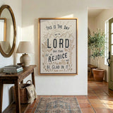 Psalm 118:24 This Is The Day hand-drawn framed Scripture wall art by Scripture Type #color_stone